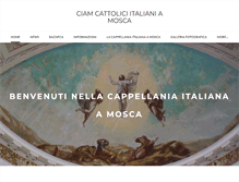 Tablet Screenshot of cattoliciitalianiamosca.org